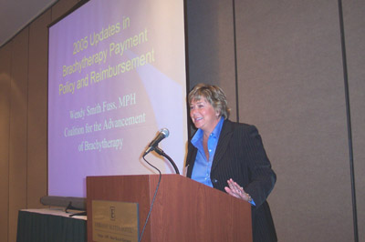 Presenter Wendy Smith Fuss, Coalition for the Advancement of Brachytherapy