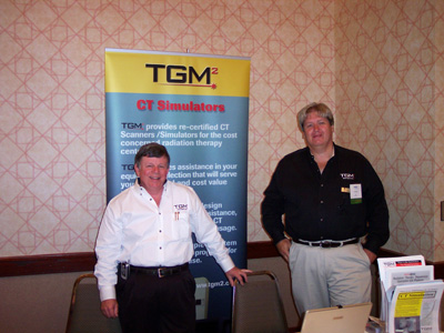 Exhibitors Jim Marsh and Todd Hanson of TGM