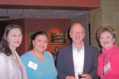 (L to R): Lourdes Lee Kong, Patricia Lande, Dr. Paul Wallner, and Joy Godby