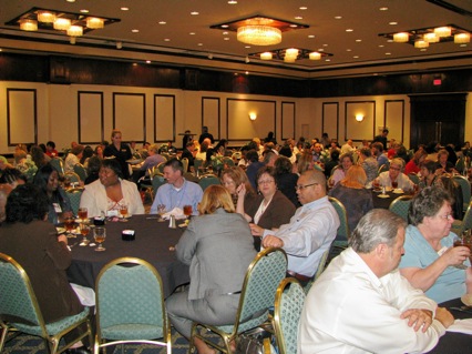 Networking luncheon with attendees