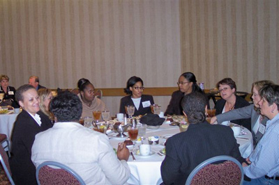 Networking during SATRO luncheon