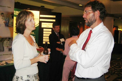 Exhibitor Kelli Weiss and Director Russell Onken