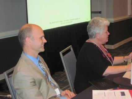 Churchill pre-conference with Dan Moore, Deborah Churchill