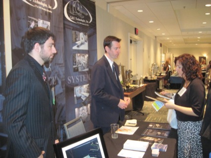 Attendees at the C&G Technologies booth